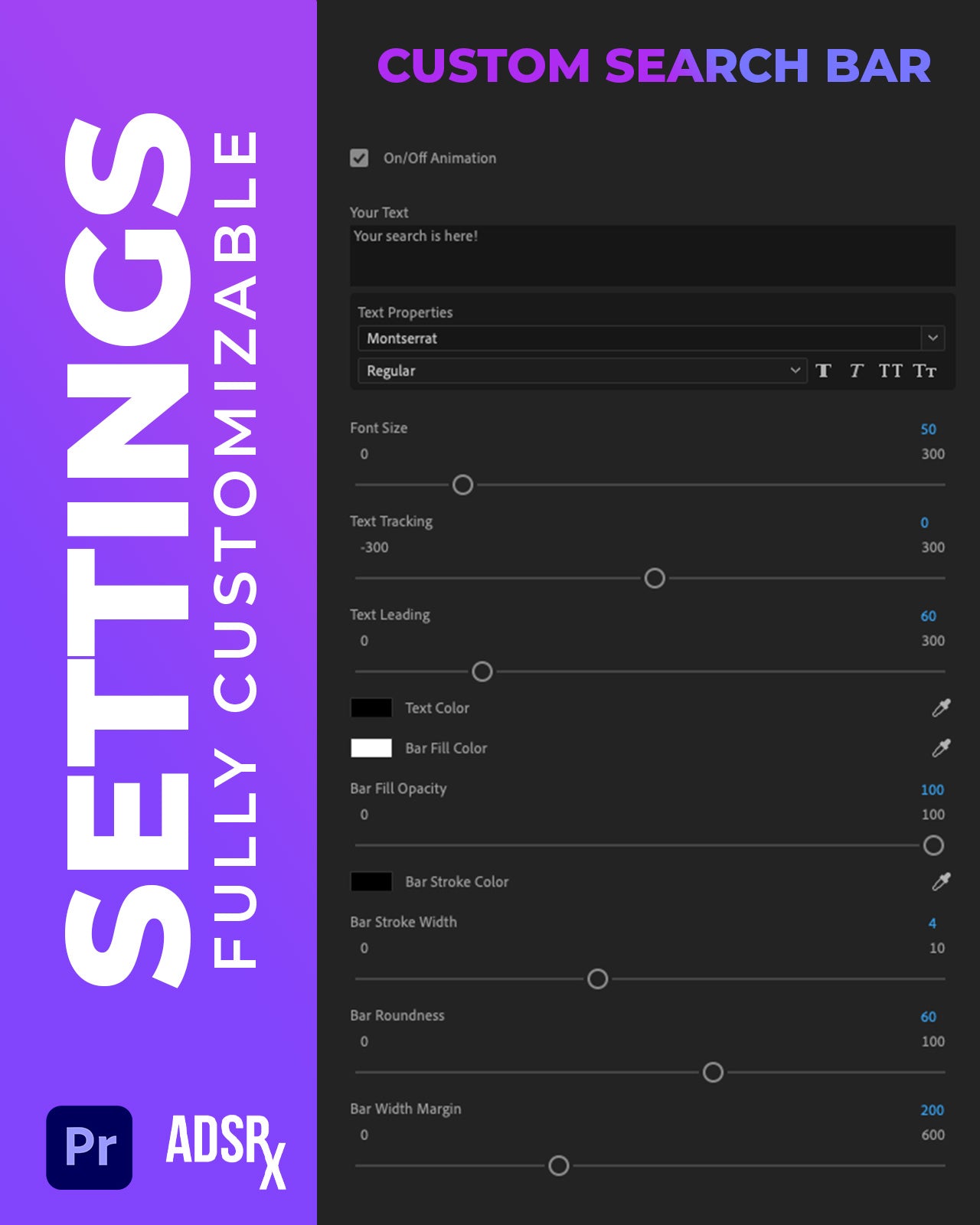 Custom Search Bar