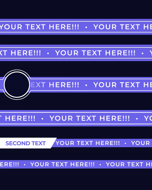 Scrolling Text Banners (Bundle Pack)