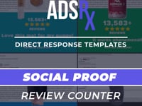 Social Proof Review Counter (Full Ad Sequence)